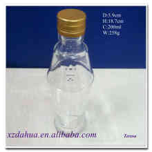 200ml Glass Bottle for Wine Liquor with Aluminium Cap